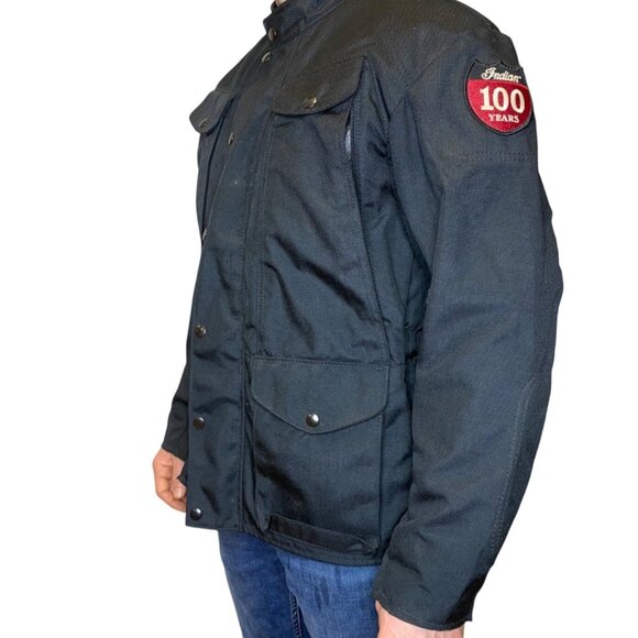 Vintage Indian Motorcycle Vanson Leathers Black Racing‎ Jacket SM - Picture 2 of 15